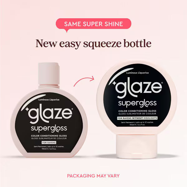Glaze Super Color Conditioning Gloss Luminous Liquorice 190ml , UK version