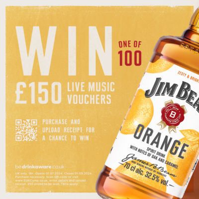 Jim Beam Orange Spirit Drink 70cl made in Scotland, UK version