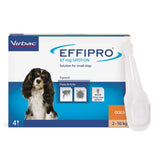 Effipro Spot-On Flea and Tick Treatment for Small Dogs 2-10kg 4 x 67mg