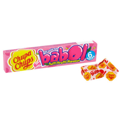 Chupa Chups Big Babol Tutti Frutti Myk Boblegummi 27.6g 6 Biter