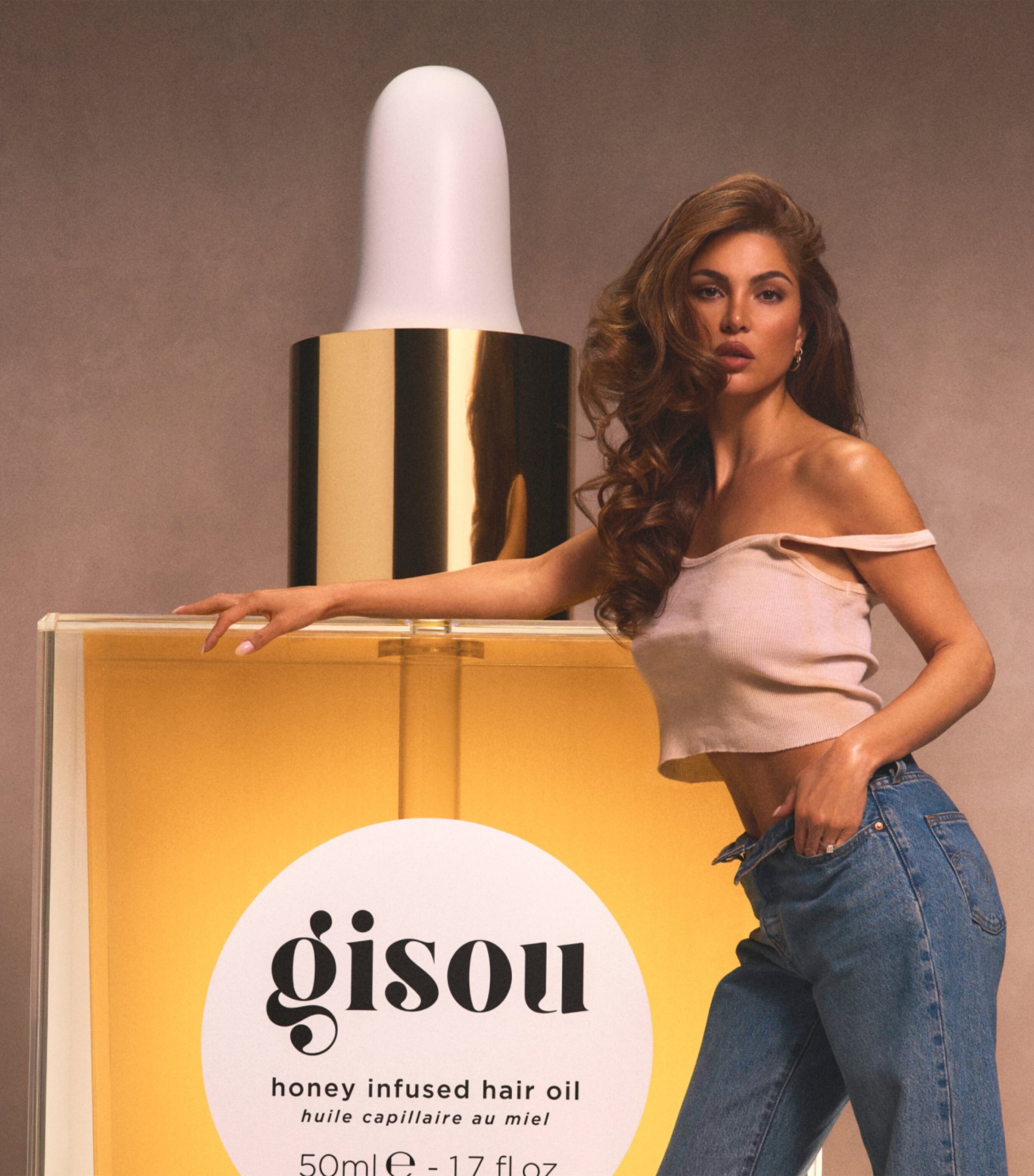 Gisou honey infused hair oil 50ml - British product