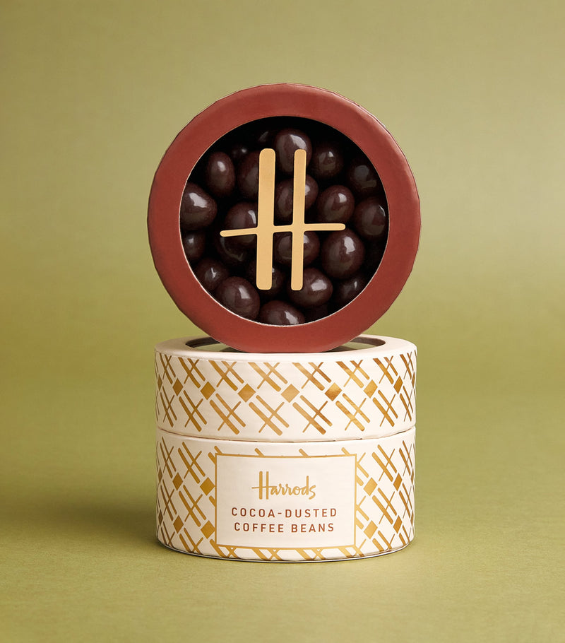 Harrods cocoa-dusted coffee beans 90g, UK version