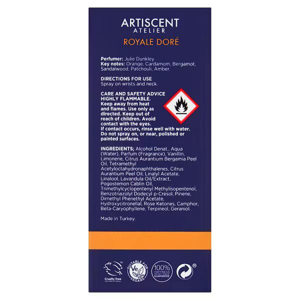 Artiscent Eau De Parfum Royale Dore 50ml - British product