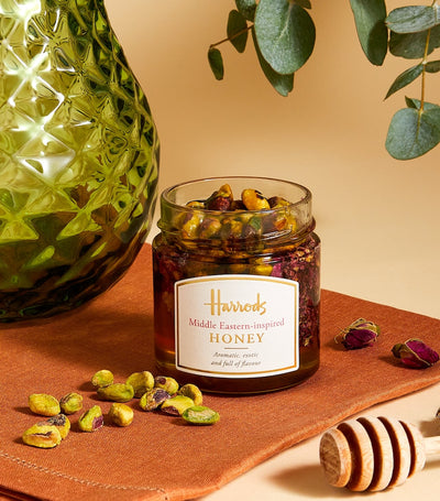 Middle Eastern-Inspired Honey with Rose Petals, Pistachios and Cardamom 250g