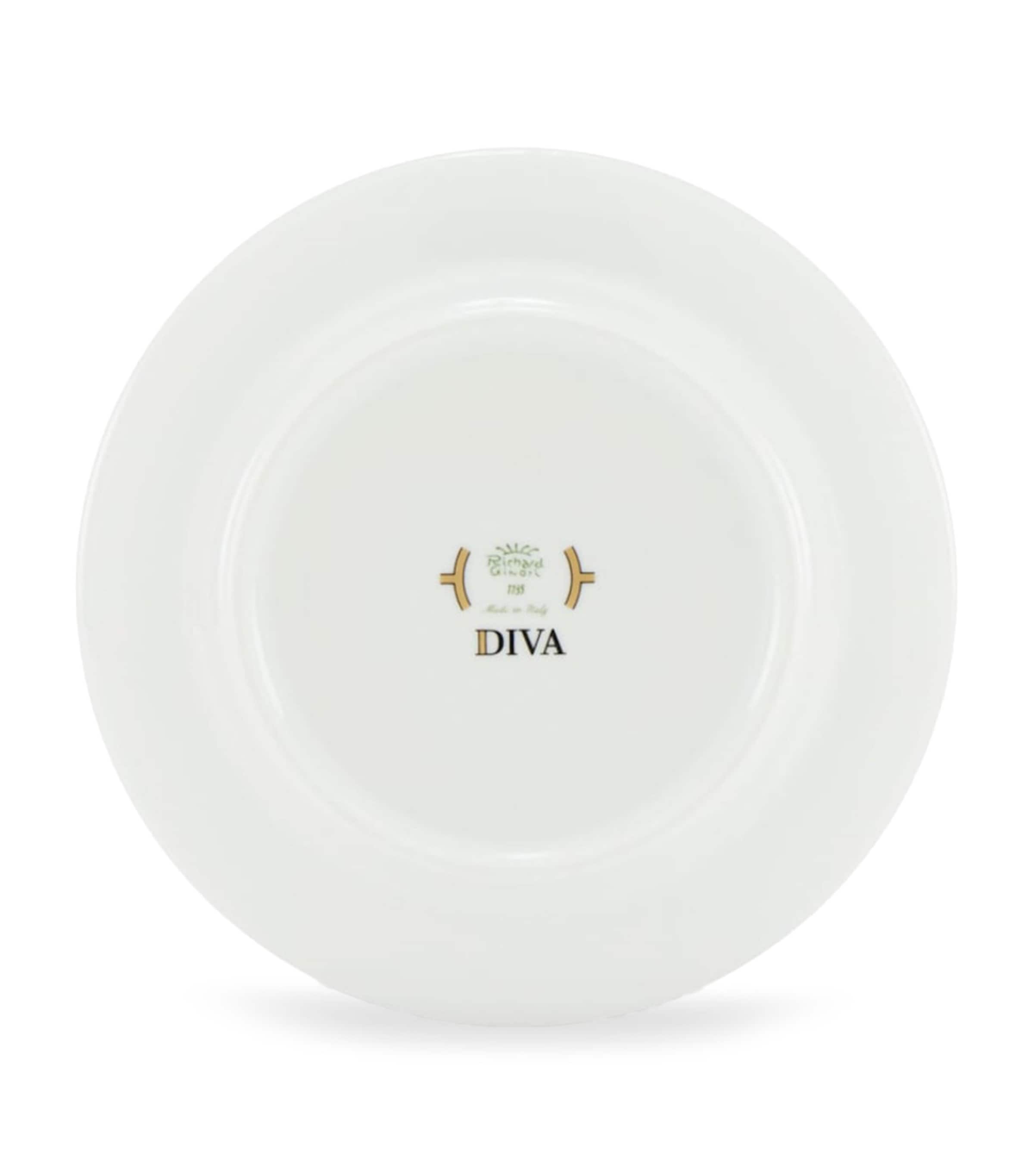 GINORI 1735 Porcelain Teacup and Saucer Set of 2, UK version