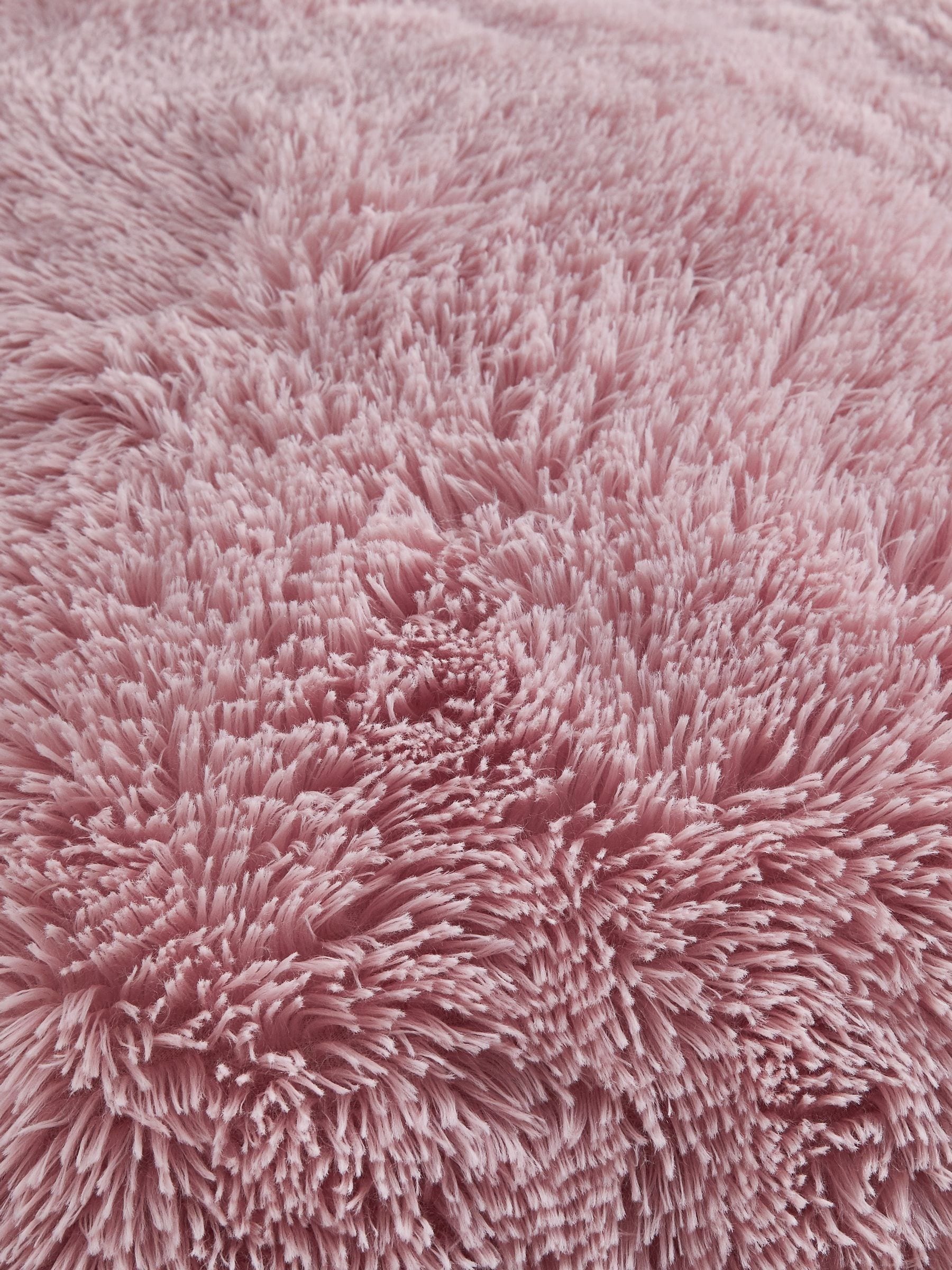 Catherine Lansfield Pink So Soft Cuddly Deep Pile Duvet Cover and Pillowcase Set - British product