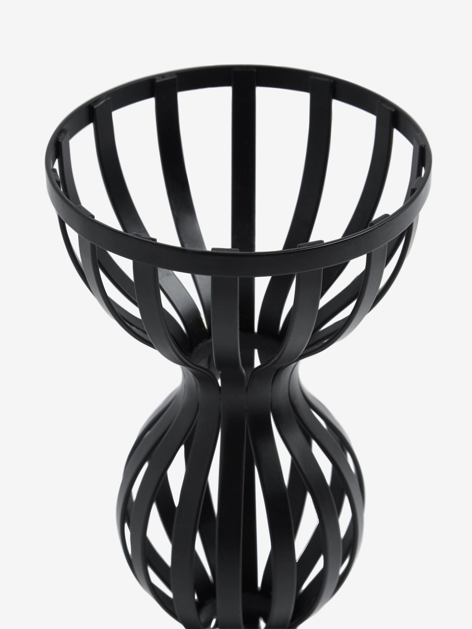 Black Wire Pillar Candle Holder