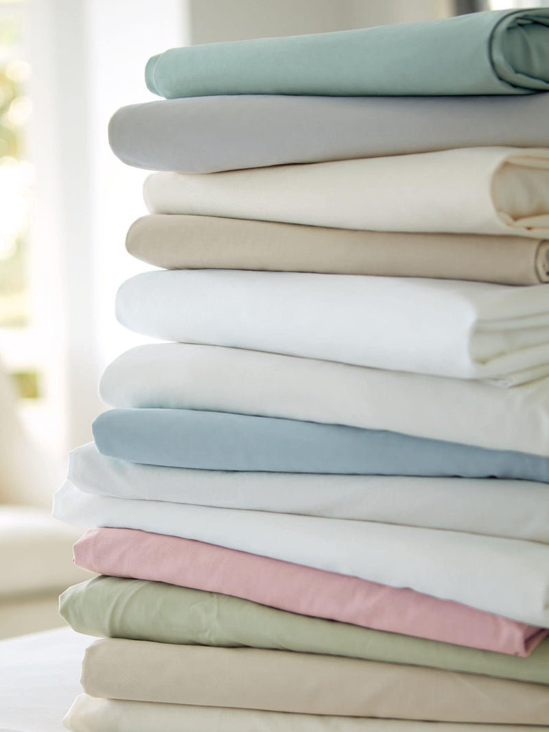 Laura Ashley White 400 Thread Count 100% Cotton Fitted Sheet