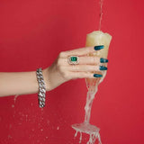 Mylee Gel Polish Bauble Turquoise Glitter 8ml, imported from the UK