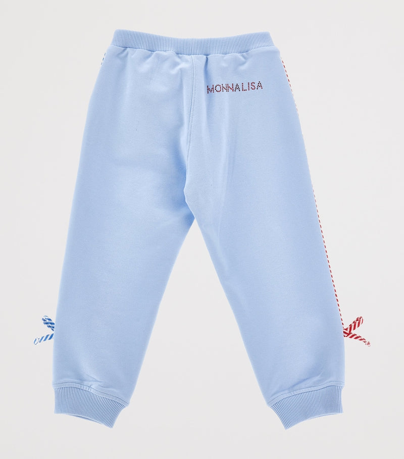 Children's Stretch-Cotton Sweatpants with Decorative Bows (Ages 2-12)