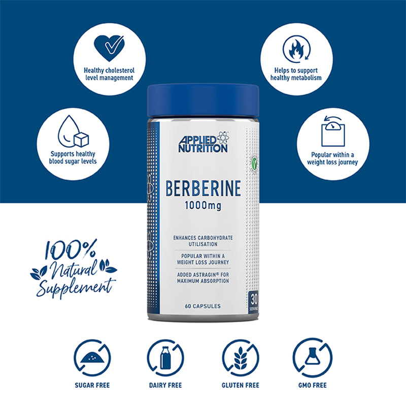 Applied Nutrition Berberine 1000mg 60 capsules - British product