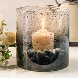 Torc 4 Wick Hand-blown Glass Fragranced Candles in Black Lustre