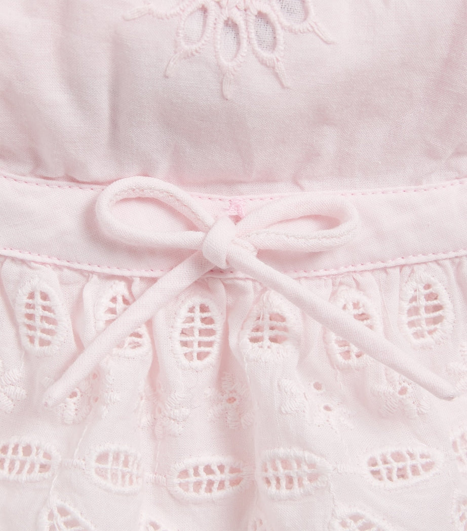 Louise Misha cotton embroidered bucket hat for children, UK version