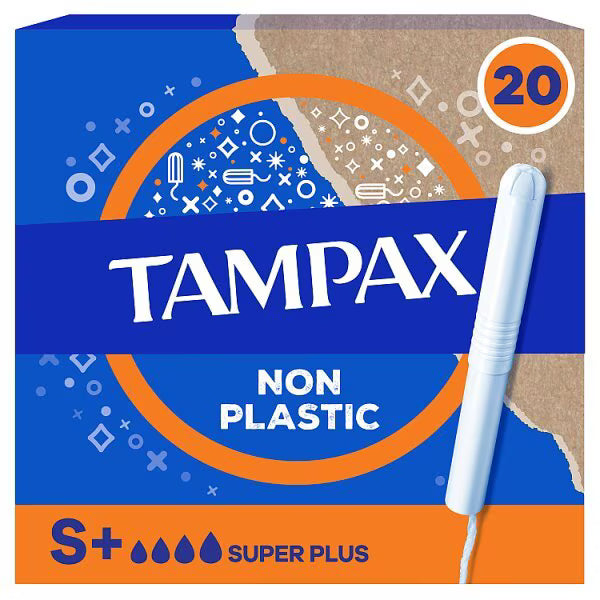 Tampax Super Plus Tampons Cardboard Applicator 20 (British brand)