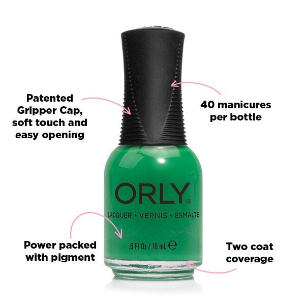 Orly nail polish Touch Grass 18ml, imported from the UK