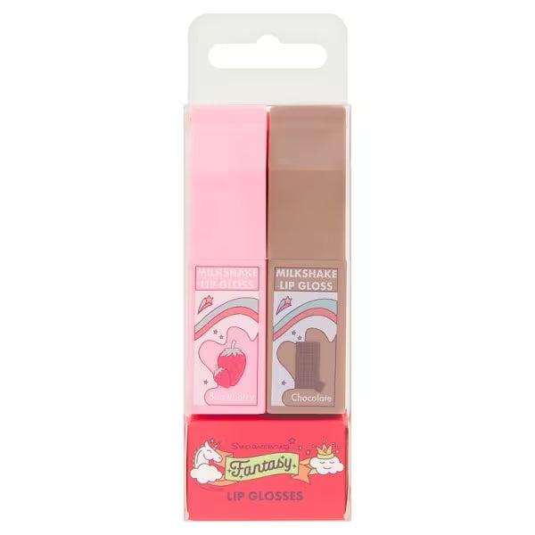 Fantasy Milkshake lip gloss duo chocolate strawberry - British product