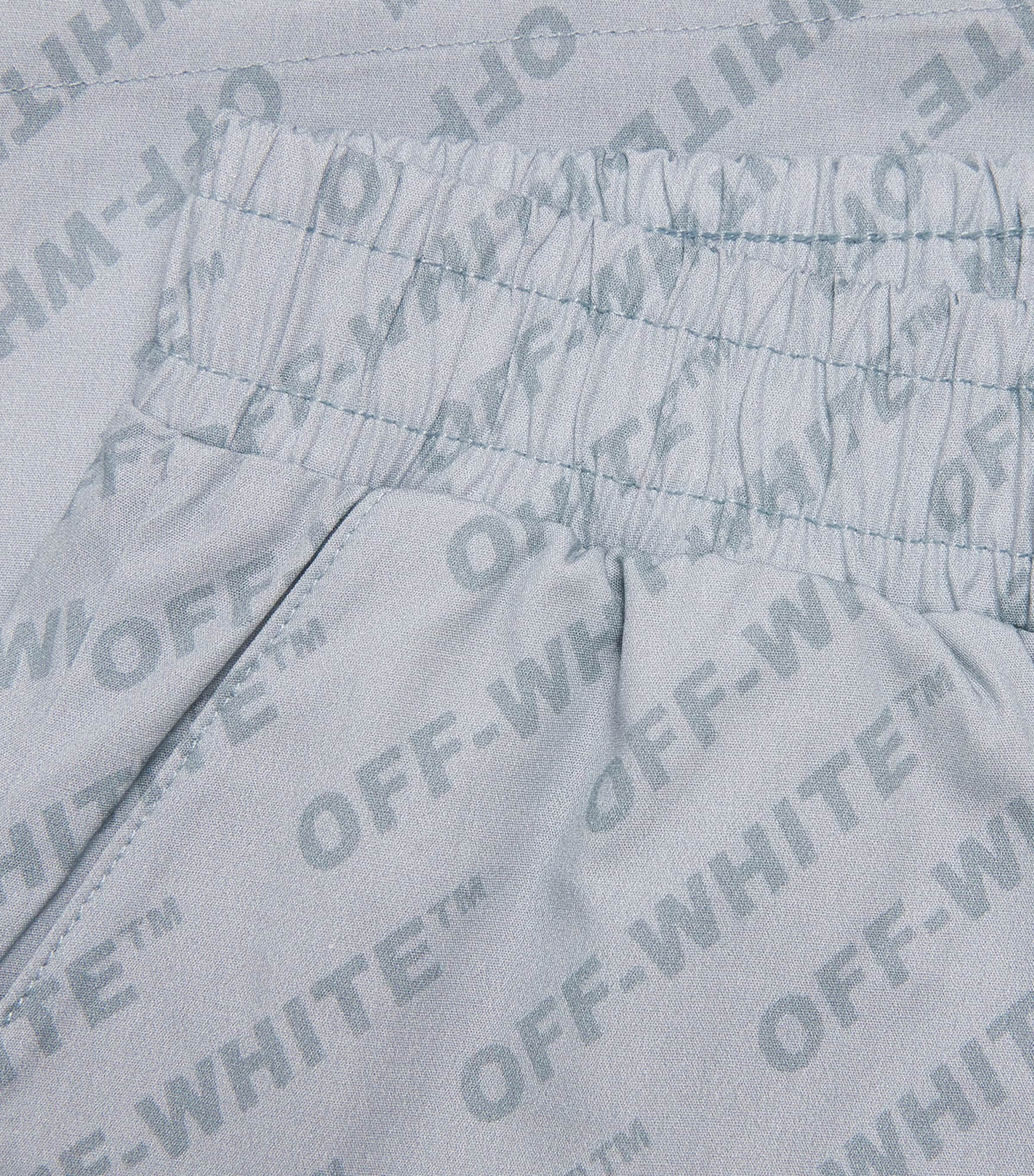 Off-White Kids Logo Bowling Shorts 4-12+ years, imported from the UK
