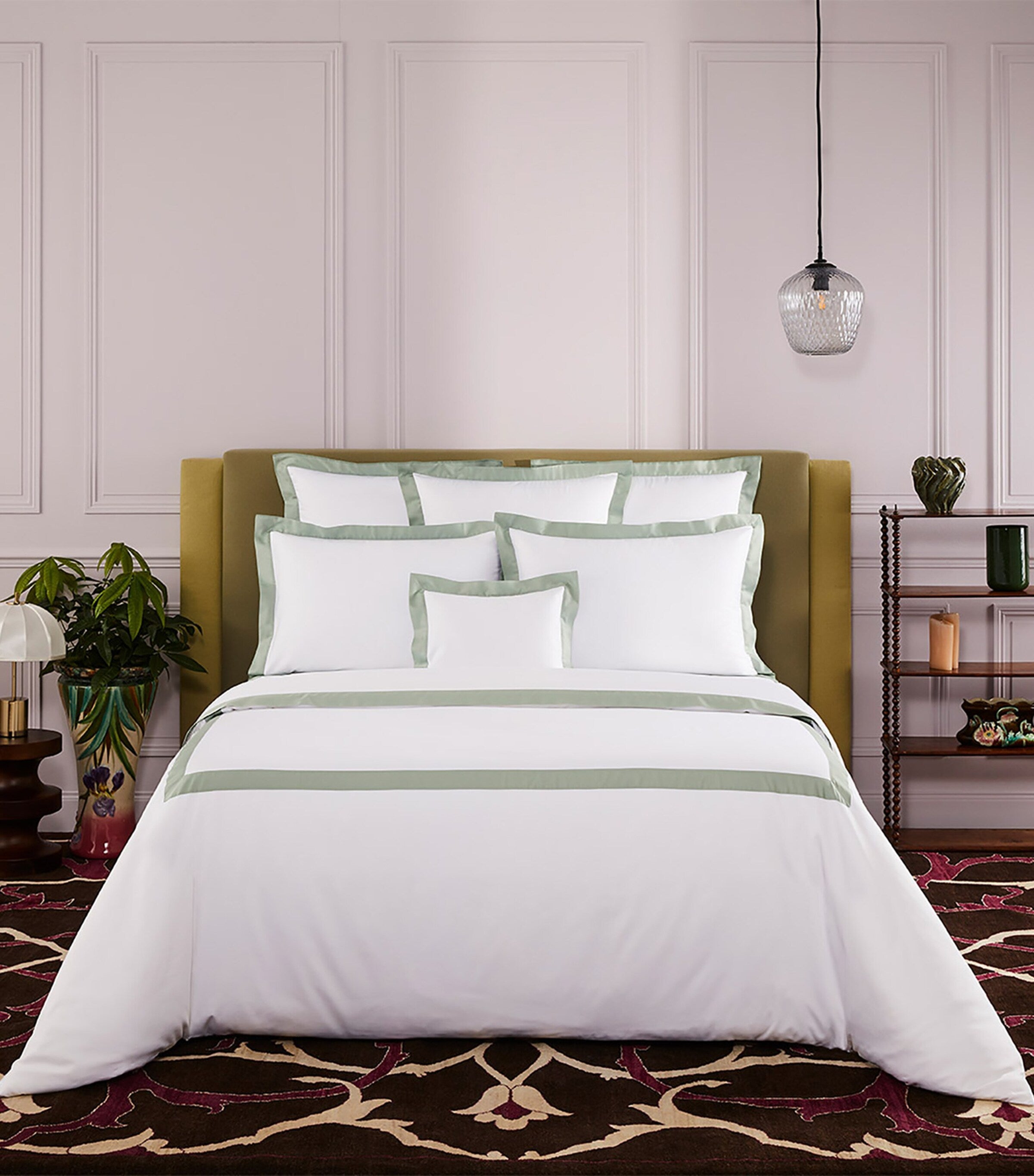 Yves Delorme Linea Verones Standard Oxford pillowcase 50cm x 75cm (British brand)