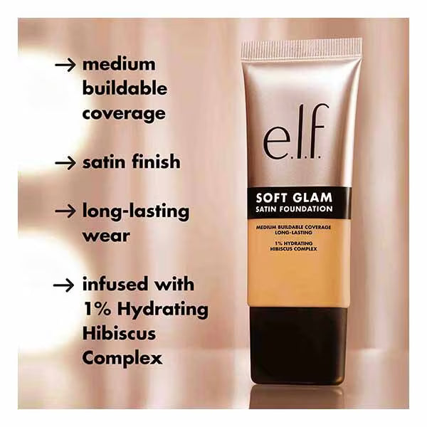 e.l.f Soft Glam Foundation 34 Medium Cool - British product