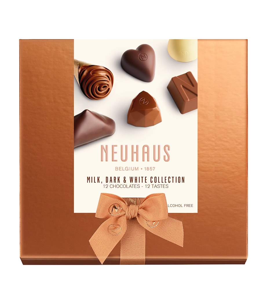 Neuhaus assorted dark milk white chocolate box 144g, imported from the UK