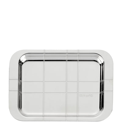 Christofle Silver-Plated Graphik Tray Presentation Tray 15cm x 10cm