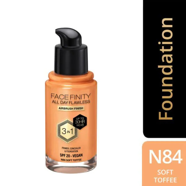 Max Factor Facefinity Foundation Soft Toffee, imported from the UK