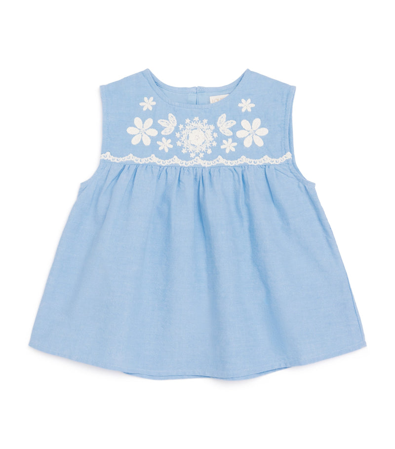 Louise Misha cotton embroidered Malaya blouse 5-10 years, UK version
