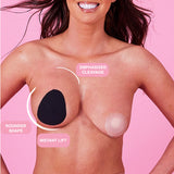 Perky Pear black breast tape A-C cup, imported from the UK