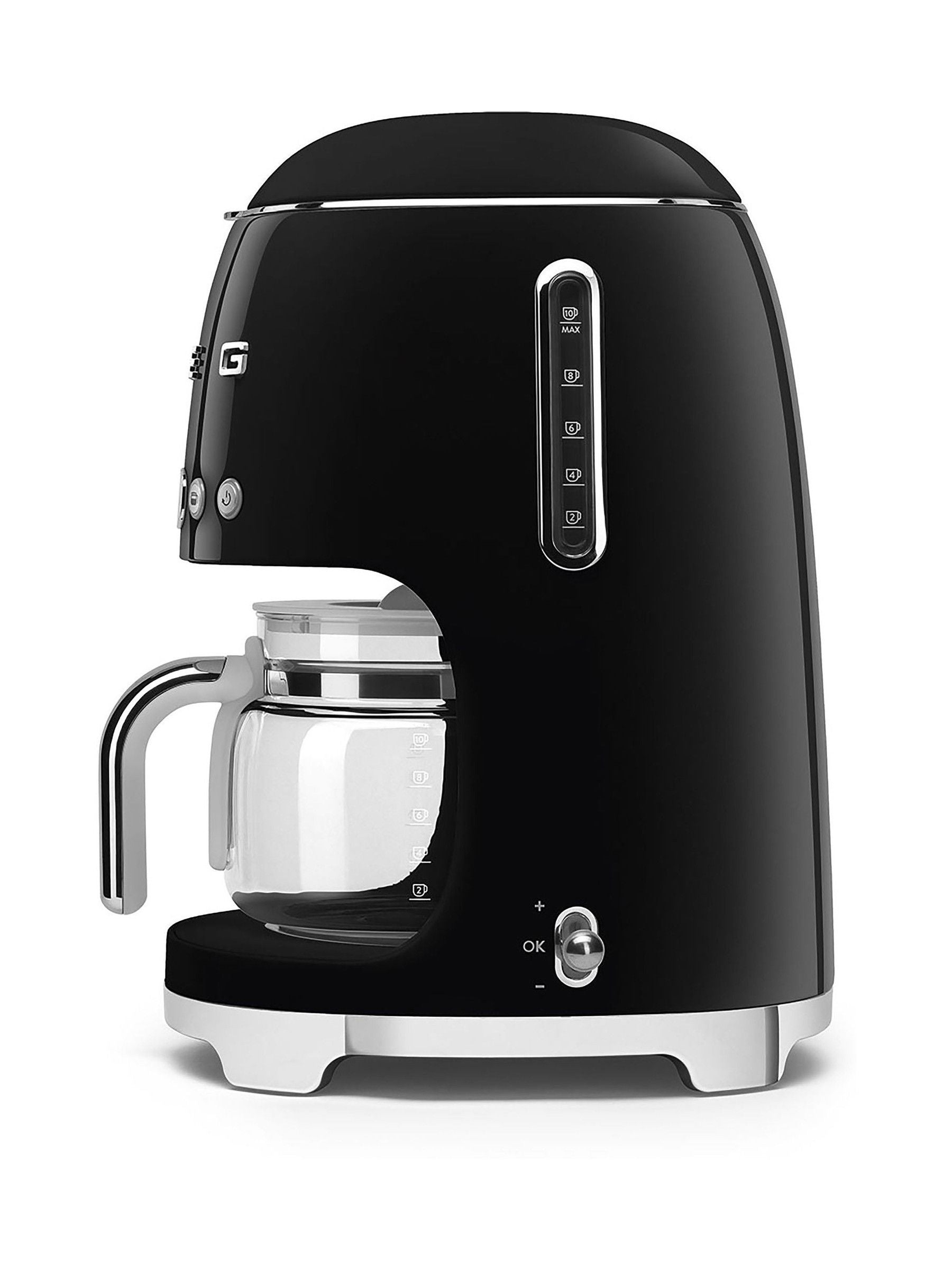 Smeg black drip coffee machine (British brand)