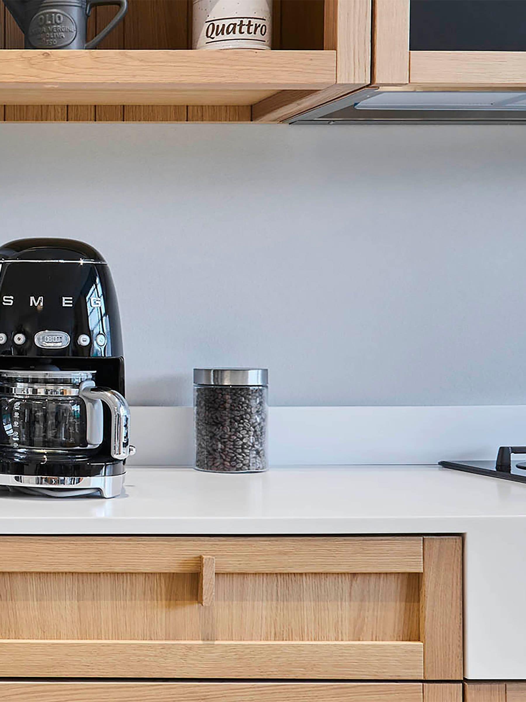 Smeg black drip coffee machine (British brand)