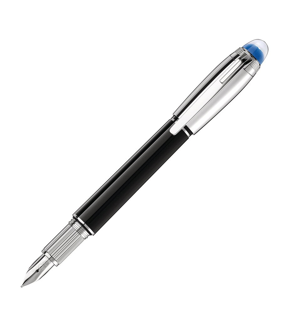 Montblanc StarWalker Doué fountain pen, platinum-plated, 13.5cm length, imported from the UK
