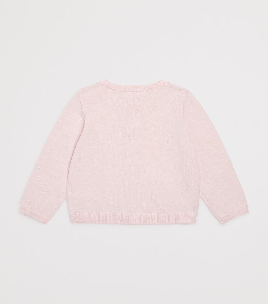 Marie-Chantal cotton-cashmere Casey baby cardigan 3-24 months, imported from the UK