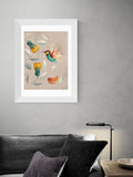 East End Prints Brown Hummingbird Print by Dieter Braun