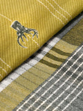 Dreams & Drapes ochre yellow Connolly check duvet cover and pillowcase set - British product