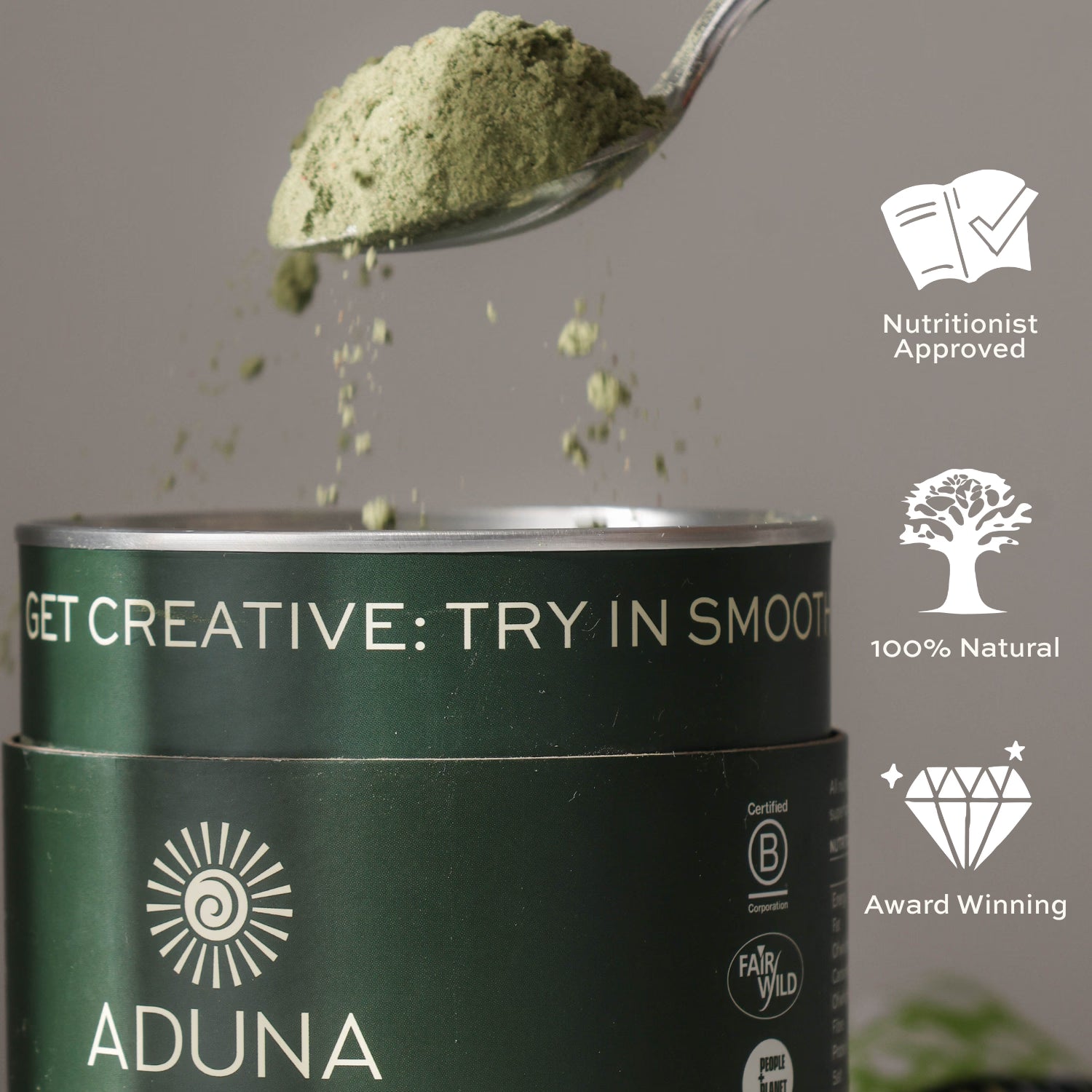 Aduna Super Greens Organic Superfood Blend 250g