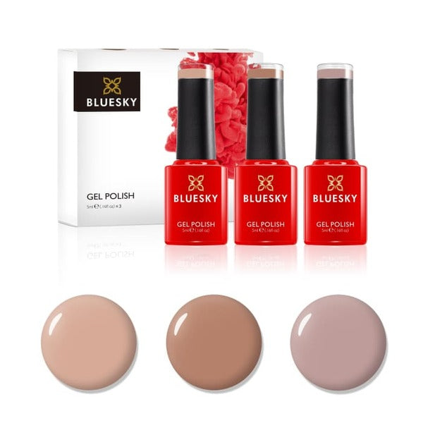 Bluesky Gel Nail Polish Trio Sweater Weather 5ml - British product