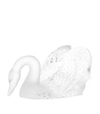 Lalique Crystal Swan Head Down Sculpture
