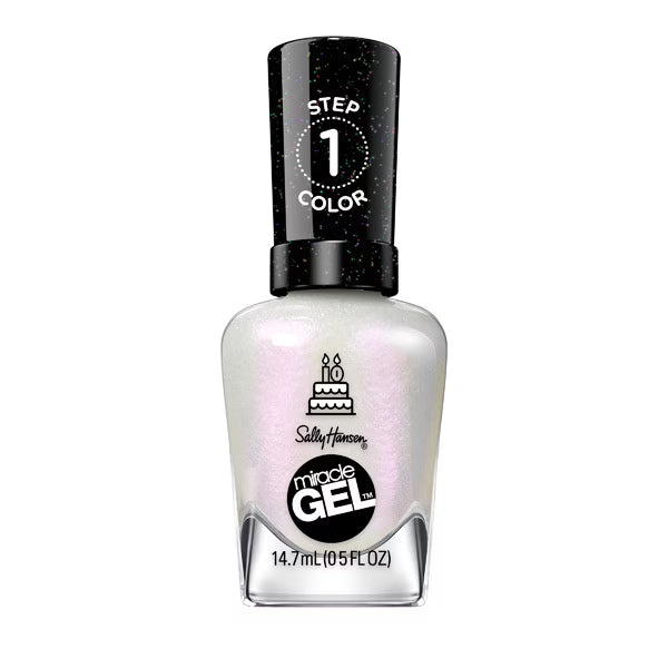 Sally Hansen Miracle Gel Nail Polish Twinkle Whites (British brand)