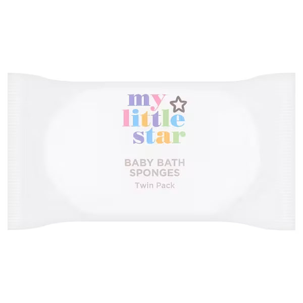 Superdrug twin pack baby sponge for infants (British brand)