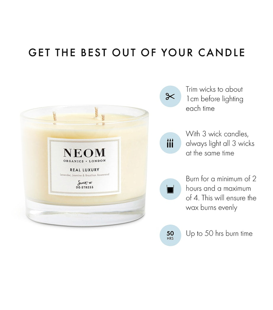 NEOM Real Luxury 3-Wick Candle (420g)