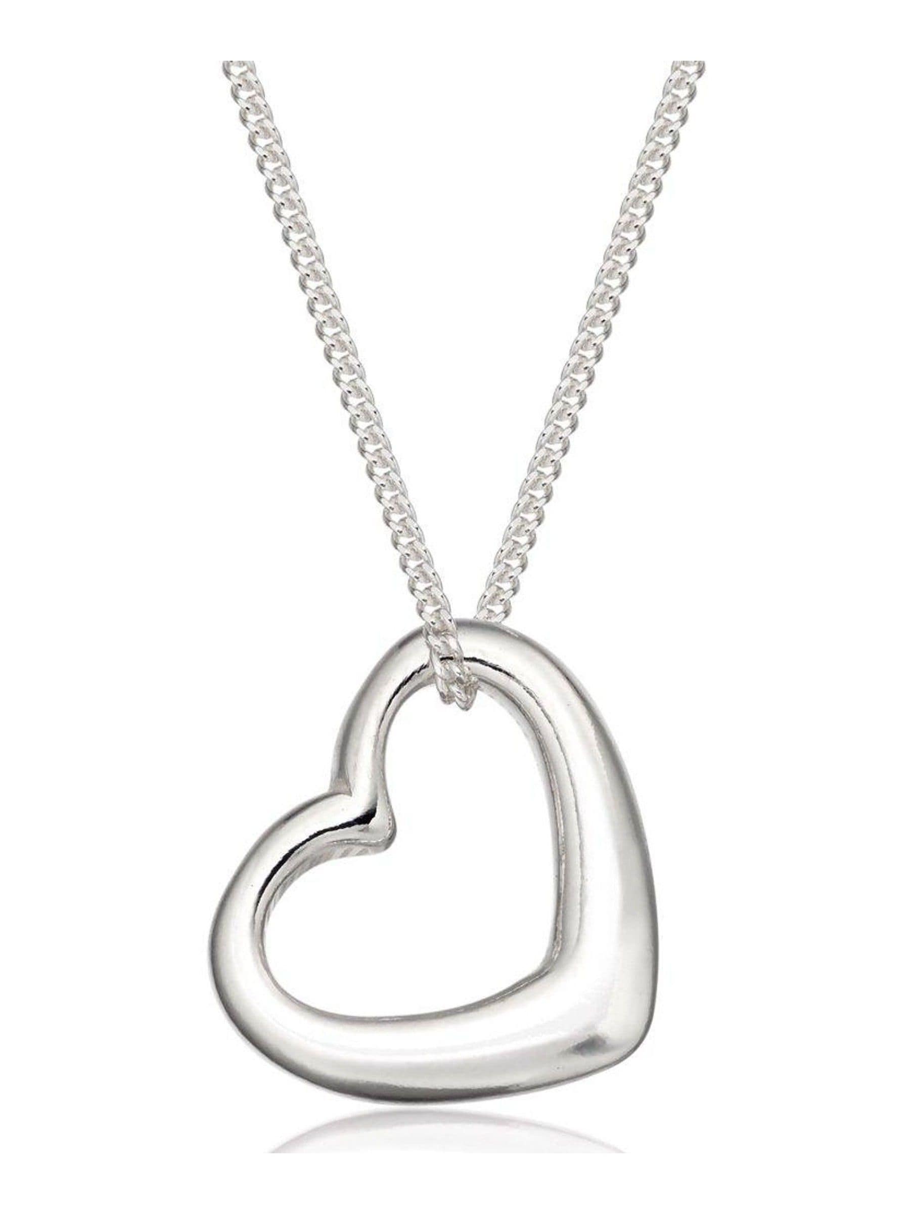 Beaverbrooks sterling silver 9ct heart pendant - British product