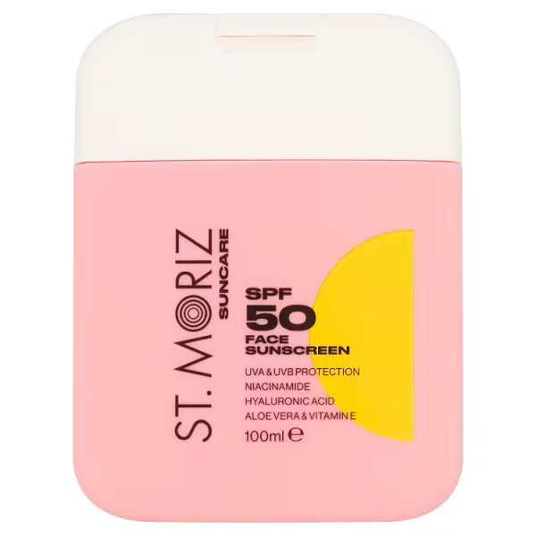 St Moriz Suncare SPF50 Face Sunscreen 100ml (British brand)