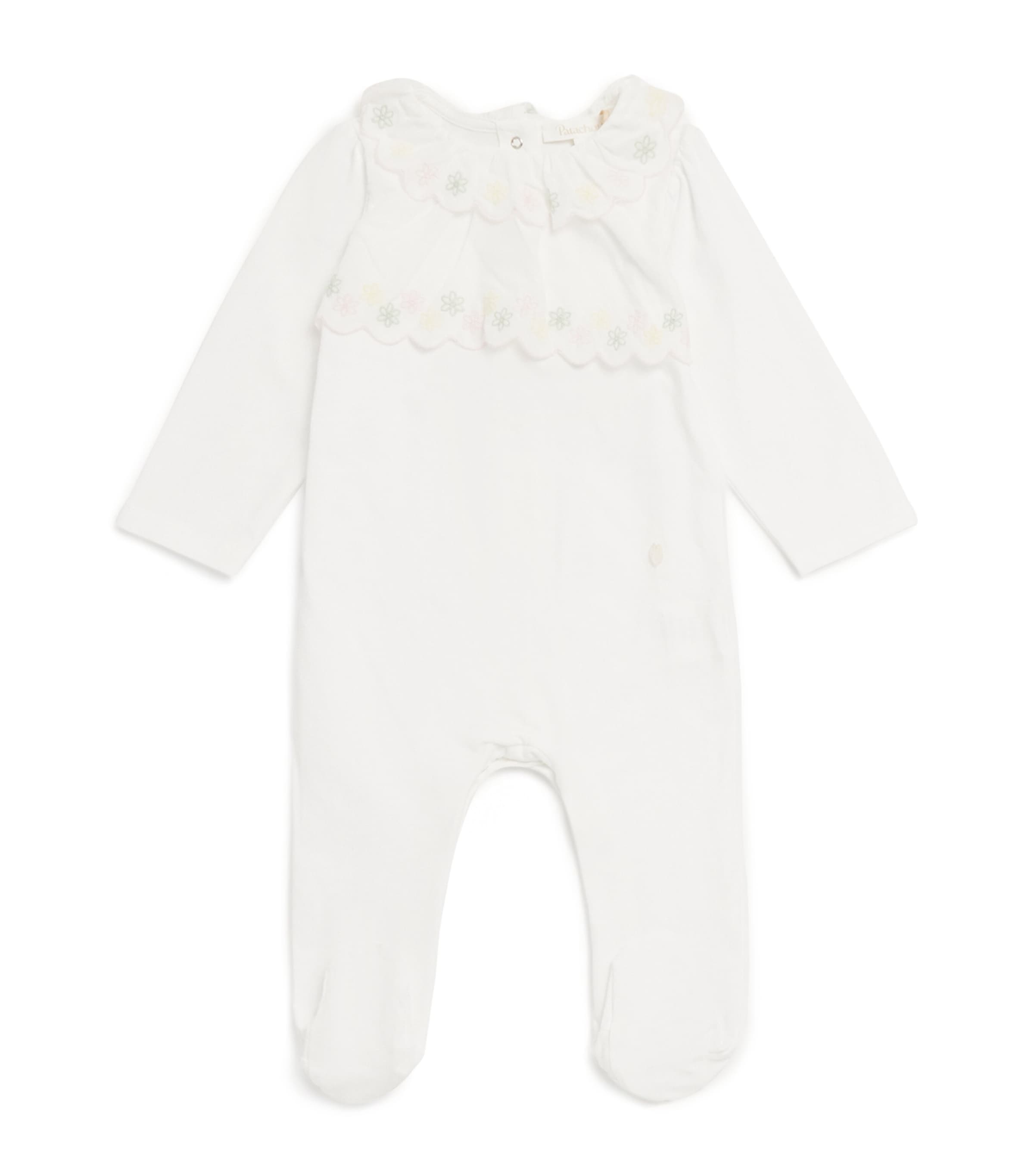 Patachou cotton embroidered all-in-one for ages 1-24 months, imported from the UK