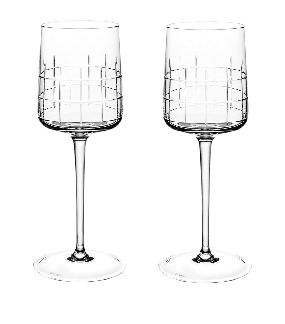 Christofle Graphik red wine glasses set of 2 190ml - British product