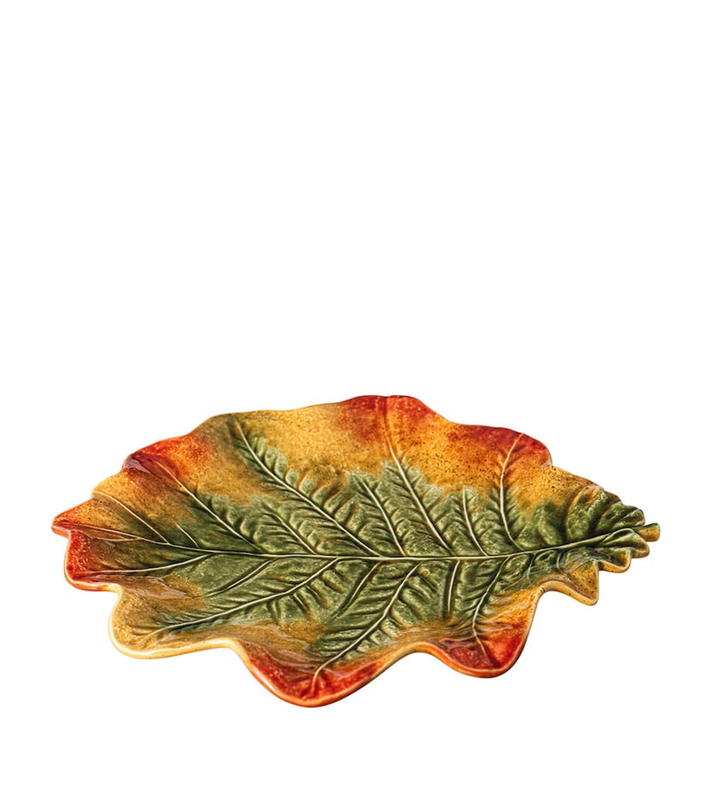 Bordallo Pinheiro Leaf Charger serving plates 40cm - British product