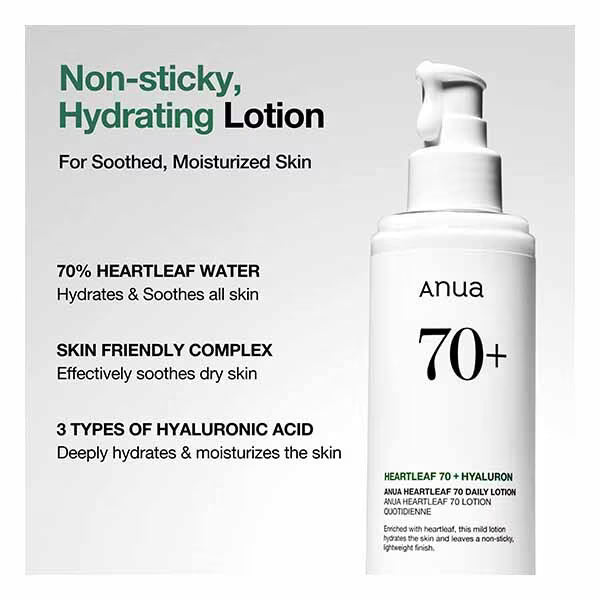 Anua Heartleaf 70 Daily Lotion 200ml - British product