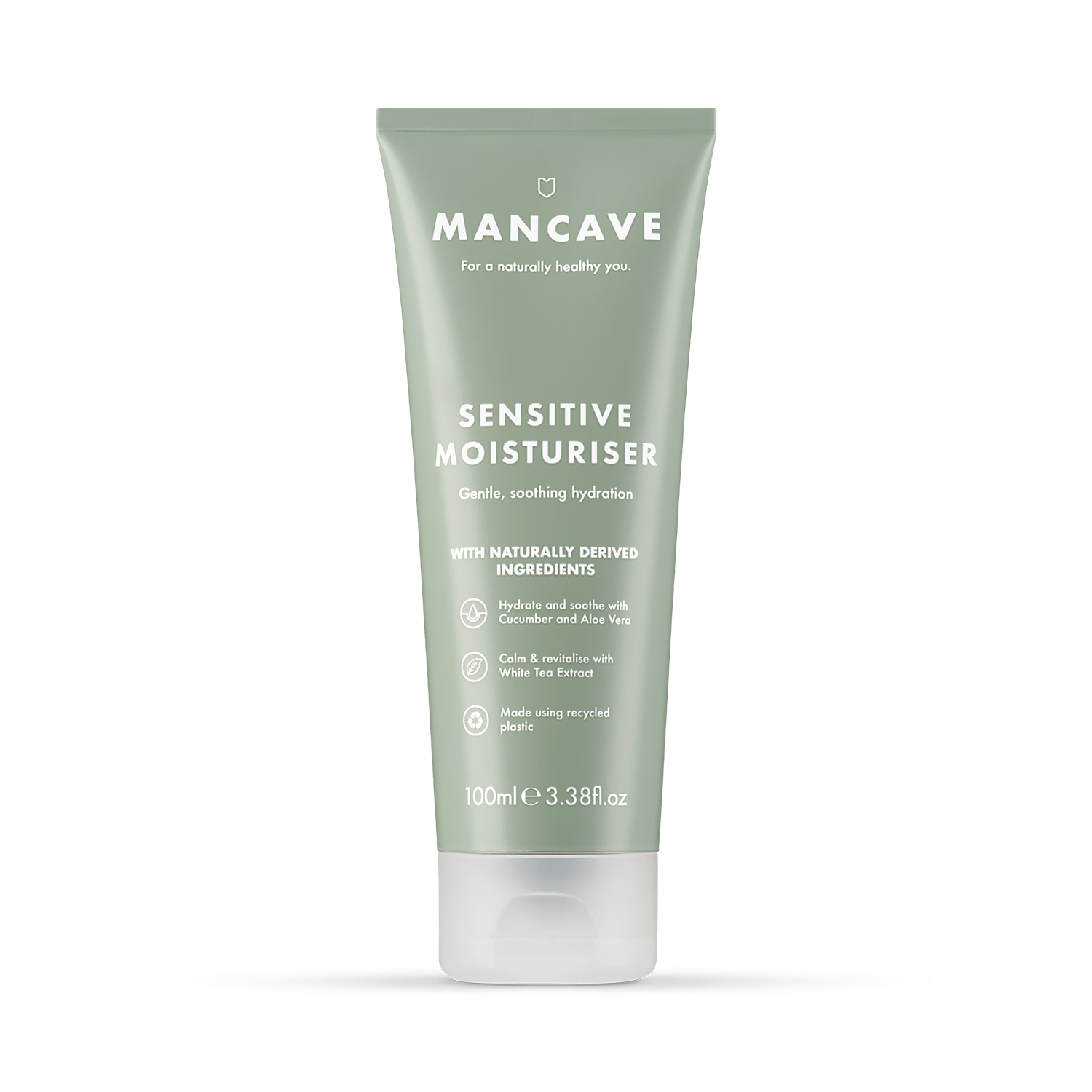 ManCave Sensitive Facial Moisturiser 100ml, imported from the UK