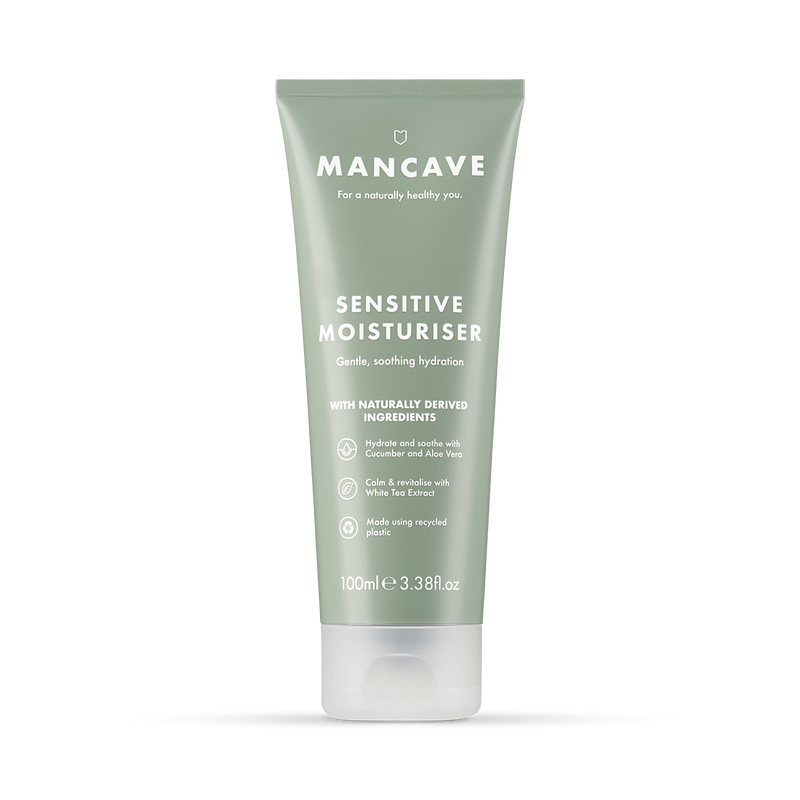 ManCave Sensitive Facial Moisturiser 100ml, imported from the UK