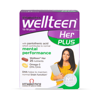 Vitabiotics Wellteen Her Plus Teen Multivitamin 56 Tablets