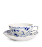 Royal Copenhagen Blue Fluted teacup and saucer, imported from the UK